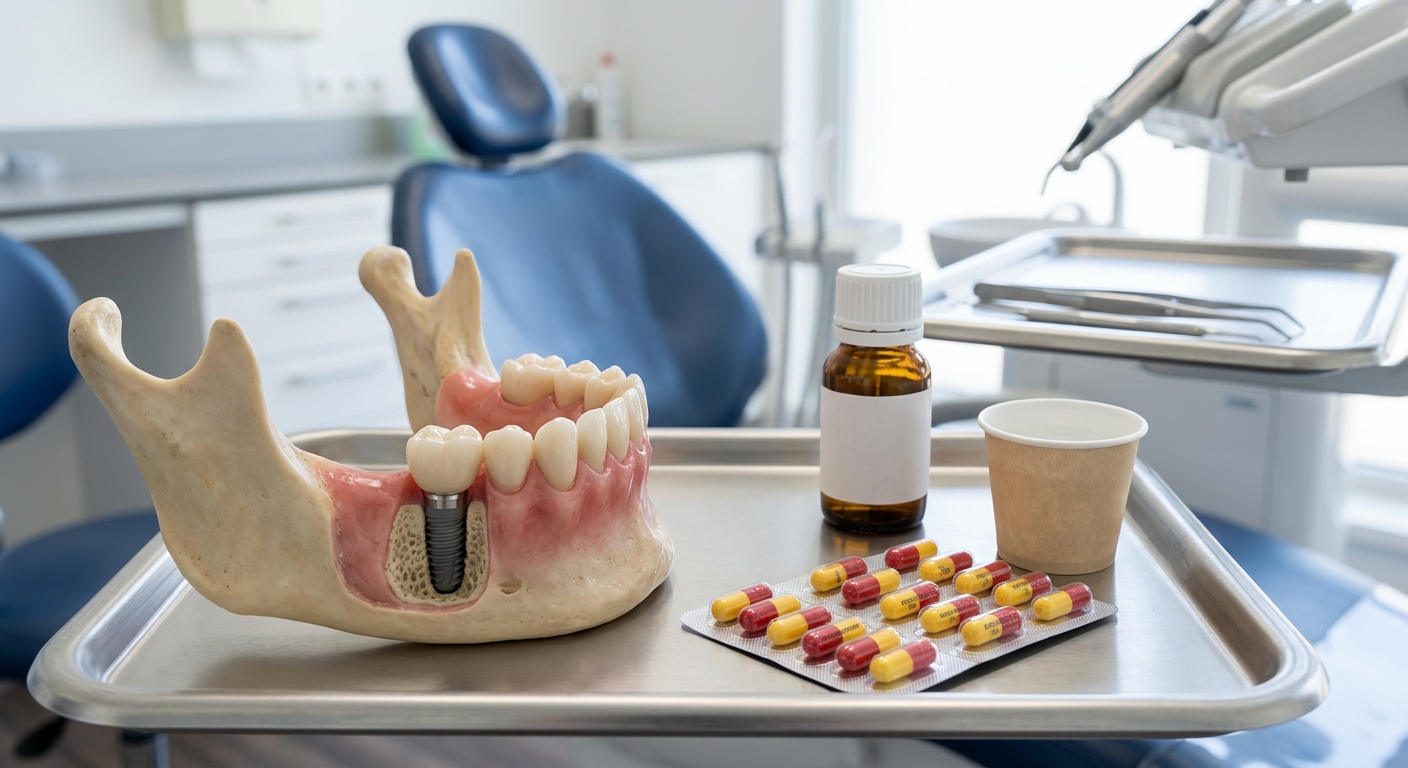 Antibiotique implant dentaire amoxicilline : dose unique de 2 g avant la chirurgie selon Cochrane