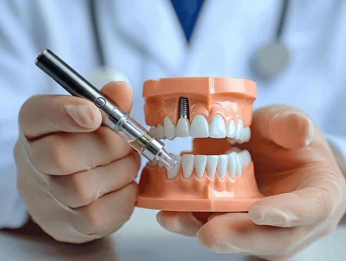 Vaping and dental implants healing