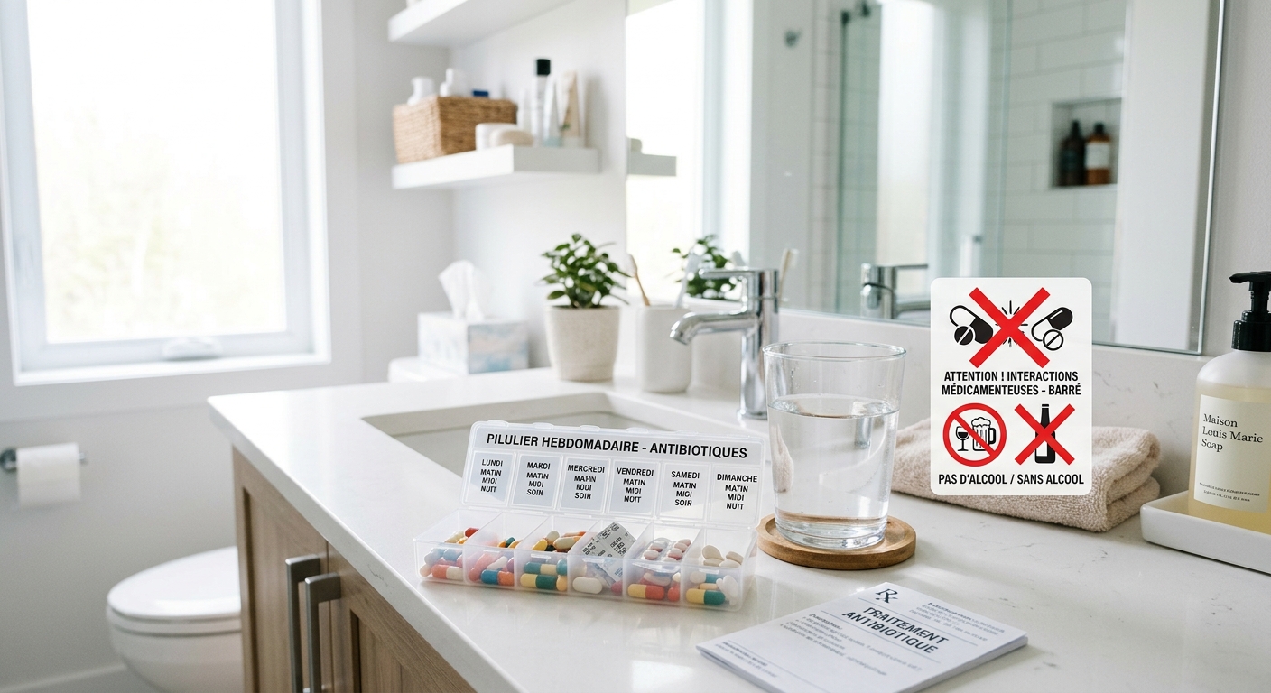 alcool après implant dentaire antibiotiques interaction médicamenteuse à éviter