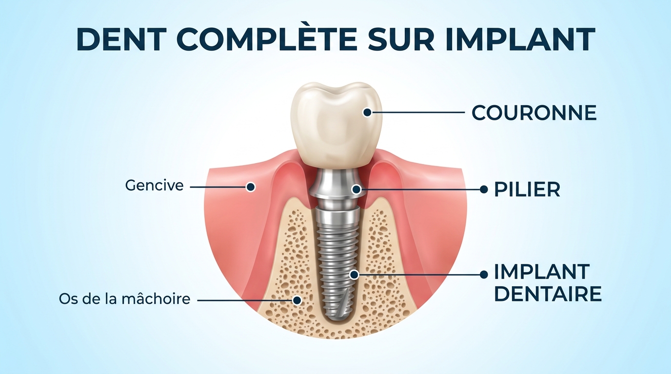implant dentaire Espagne vs Portugal prix dent complète comparatif 2026