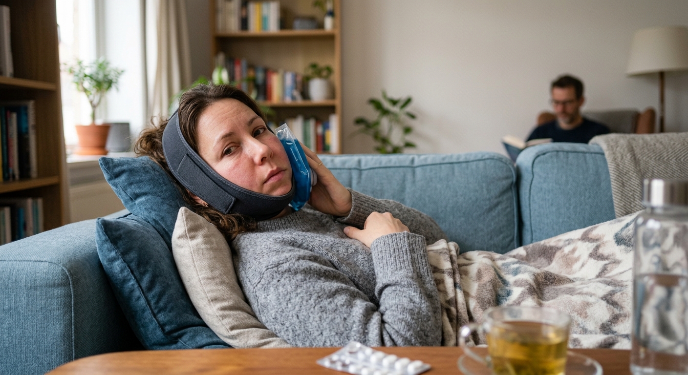 protocole saignement après implant glace compression et repos à domicile
