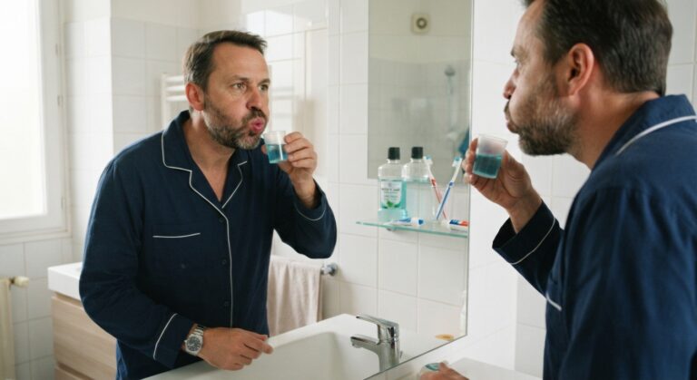 bain de bouche après implant dentaire