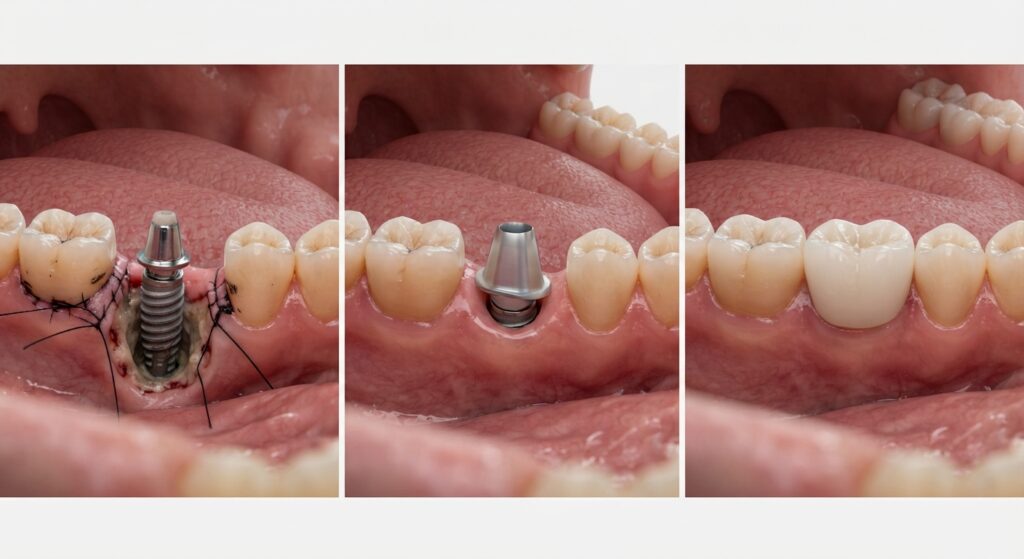 De l'implant dentaire à la couronne définitive : pourquoi faut-il 3 mois ?