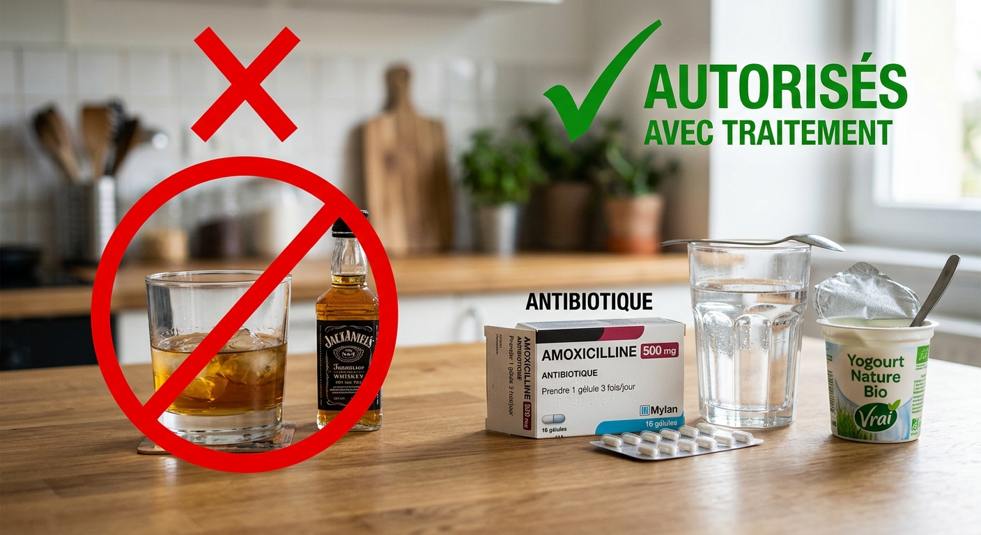 erreurs alimentaires implant dentaire alcool antibiotiques interaction