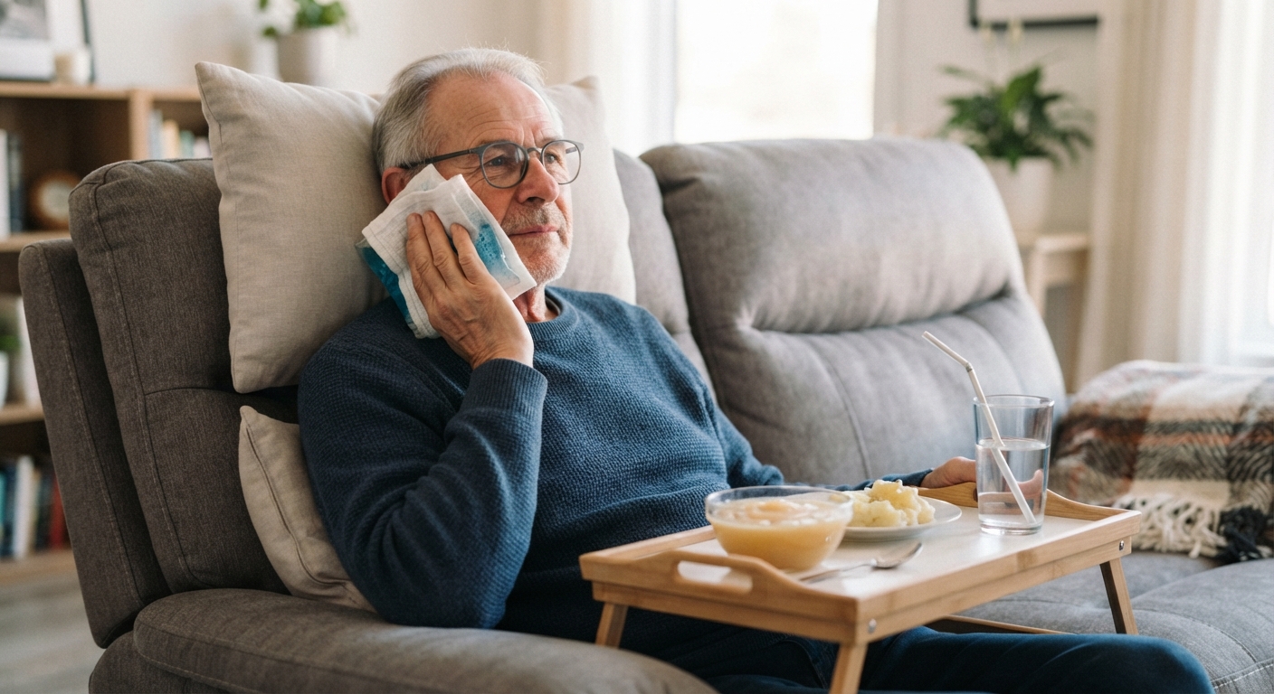 Home recovery: ice and strict rest keep the first days short and effective.